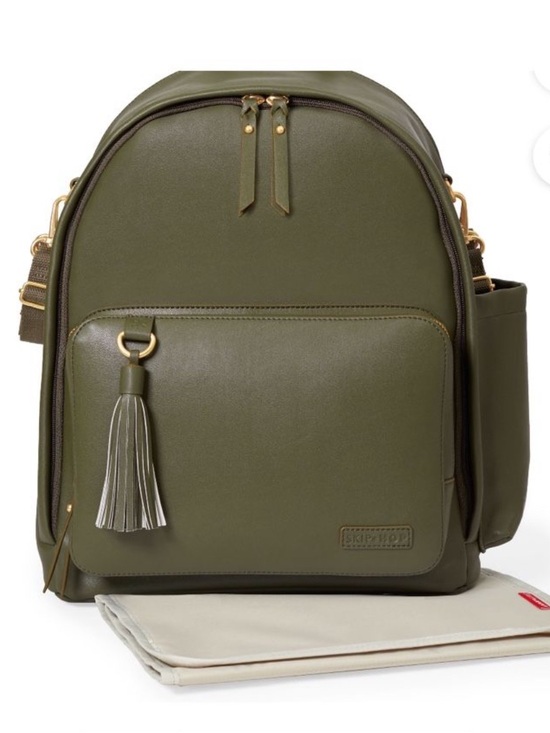 Skip Hop Handbags - Skip Hop Greenwich Diaper BackPack in Olive Green